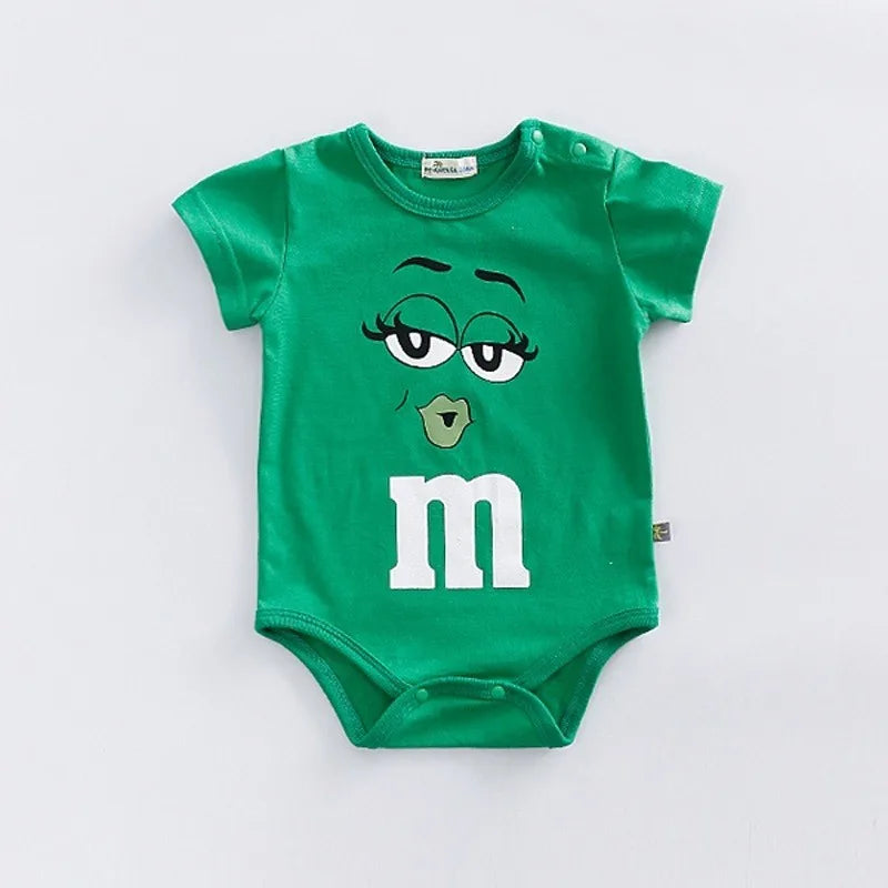 Baby Clothes Summer Short-sleeved Triangle Climbing Clothes Romper Toddler Costume Cotton Bodysuits (0-24month)