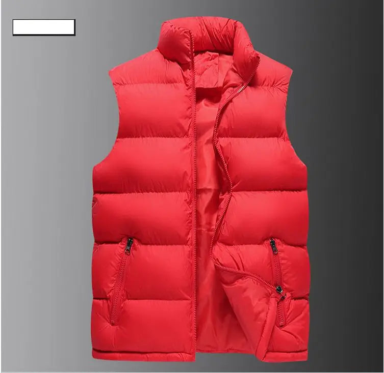 Mens Vest Jacket Warm Sleeveless Jackets Winter