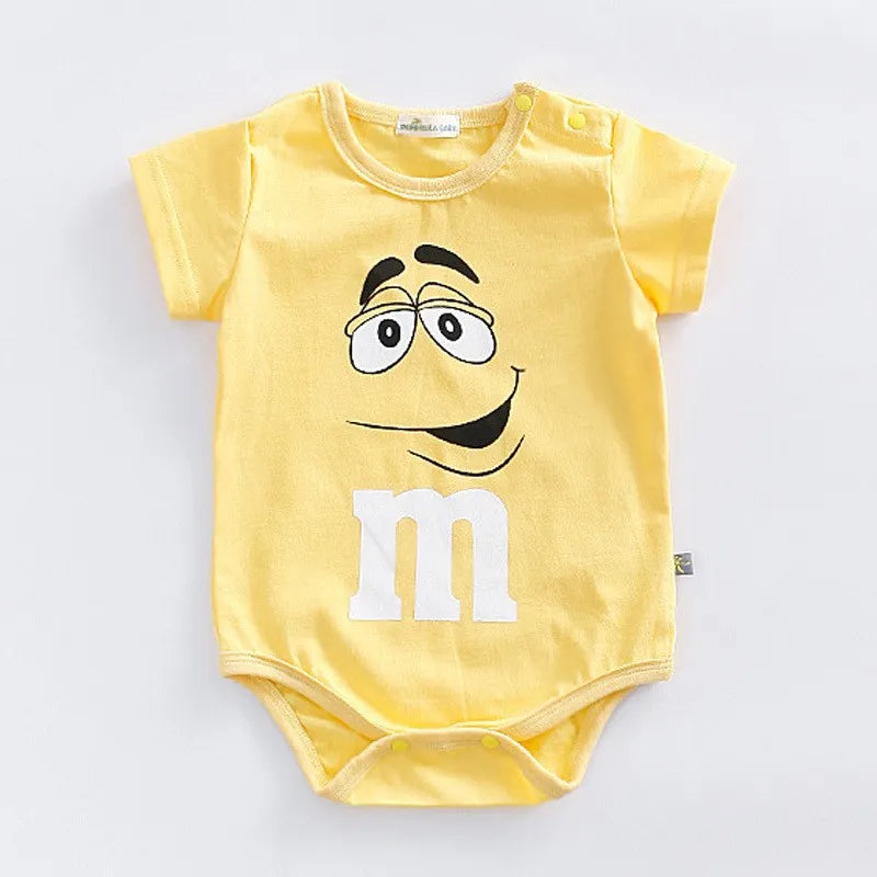 Baby Clothes Summer Short-sleeved Triangle Climbing Clothes Romper Toddler Costume Cotton Bodysuits (0-24month)