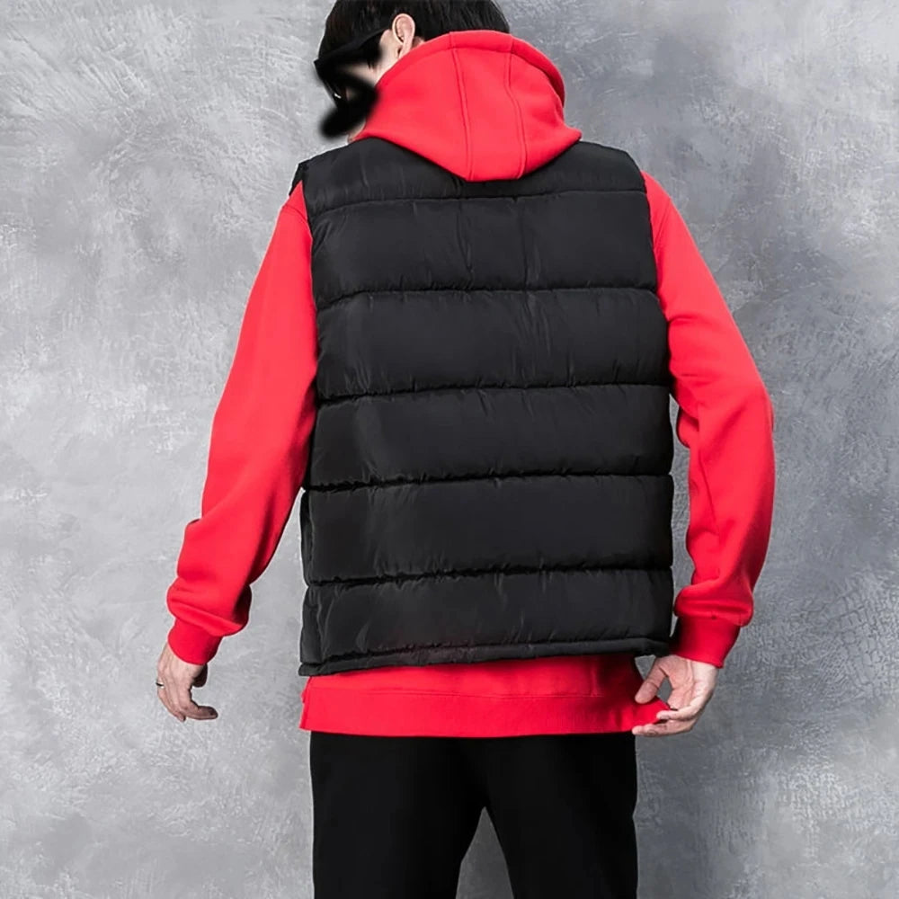 Mens Vest Jacket Warm Sleeveless Jackets Winter