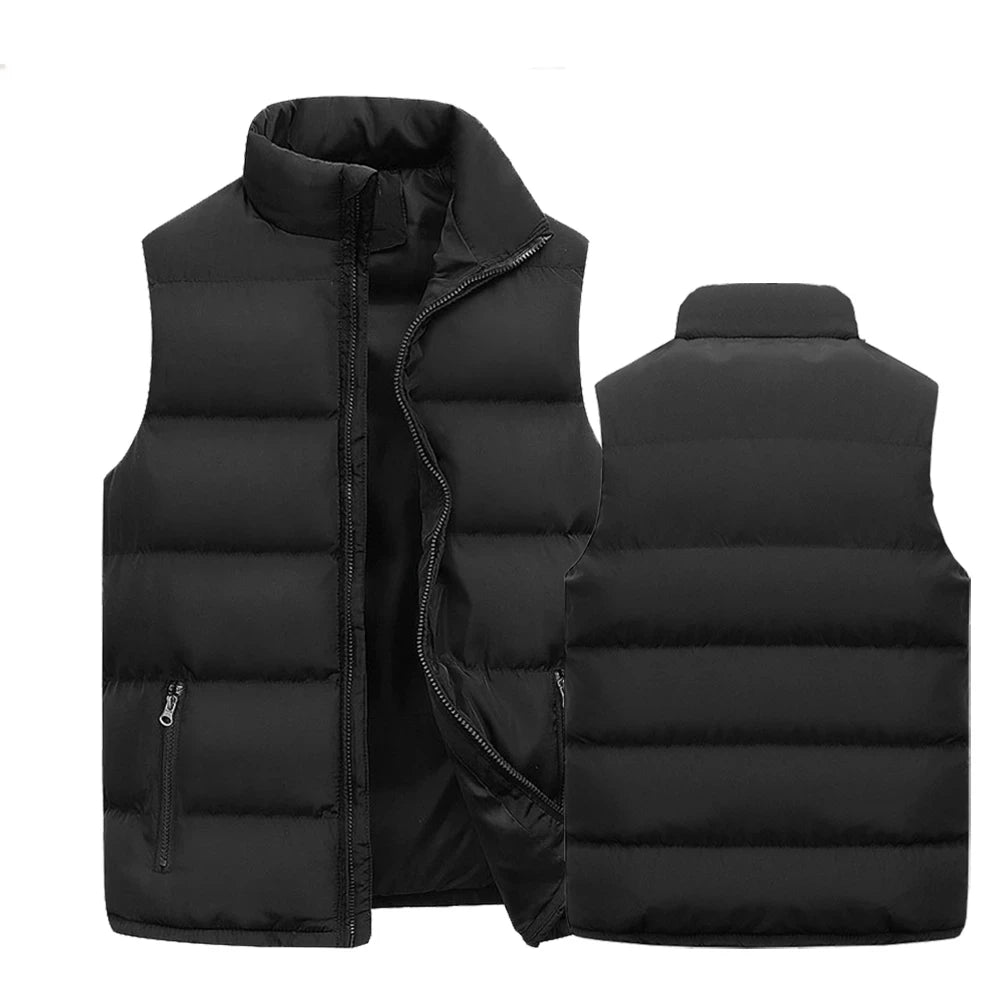 Mens Vest Jacket Warm Sleeveless Jackets Winter