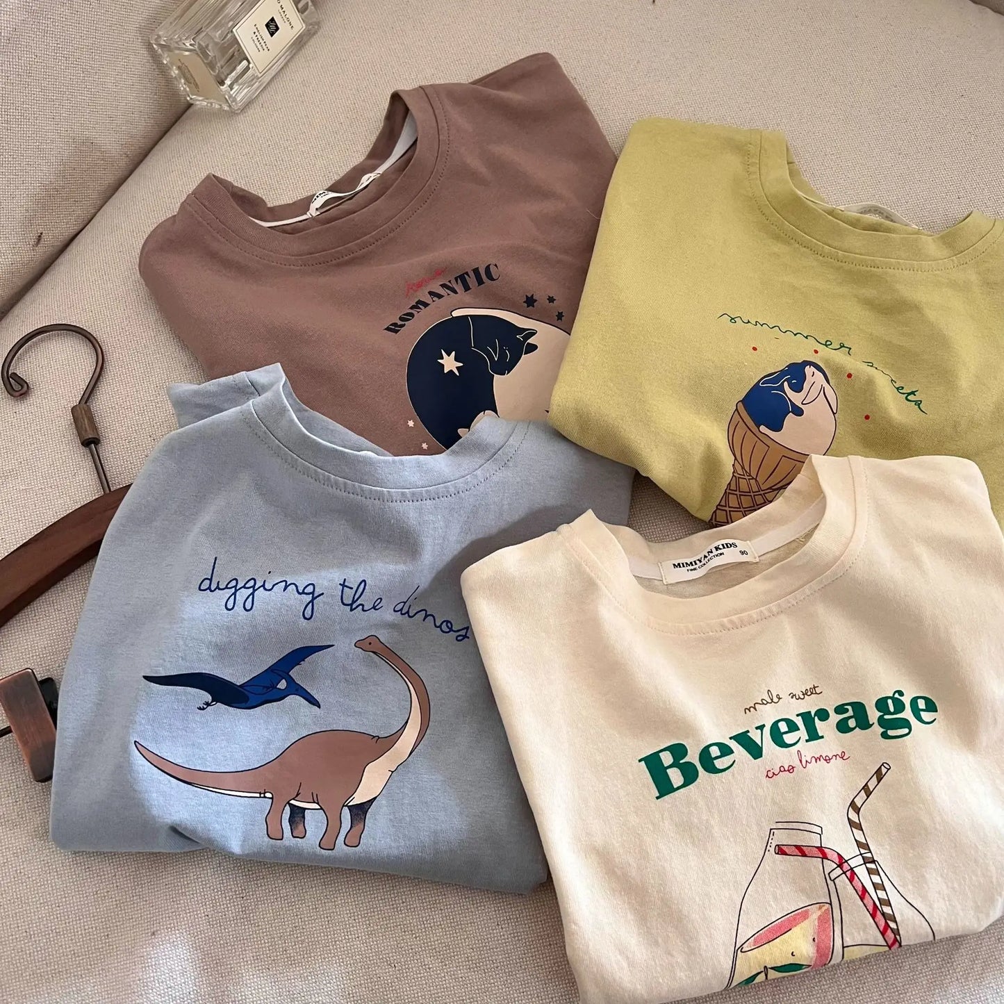 Cotton Baby Clothing Children's Clothing T-Shirt Kids Clothes Boys Girls Summer Cartoon Tops Short Sleeve Clothes