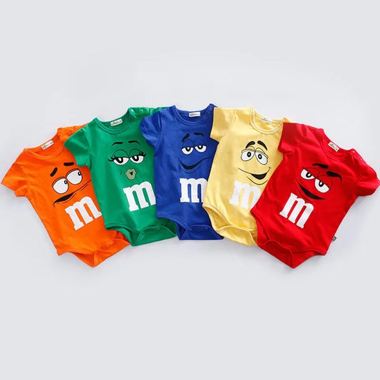 Baby Clothes Summer Short-sleeved Triangle Climbing Clothes Romper Toddler Costume Cotton Bodysuits (0-24month)