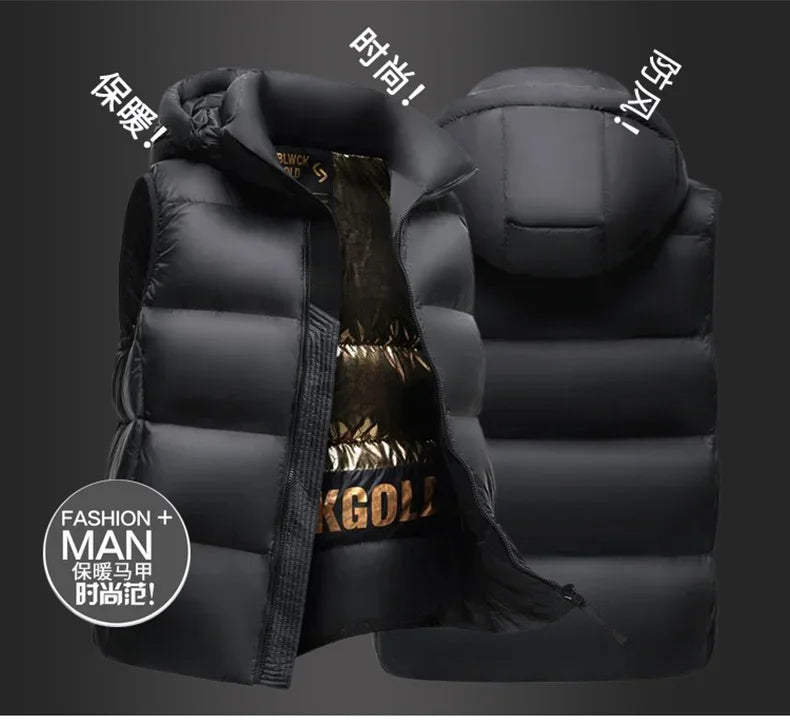 Thicken Autumn Winter Men Jackets Warm Hooded Jacket