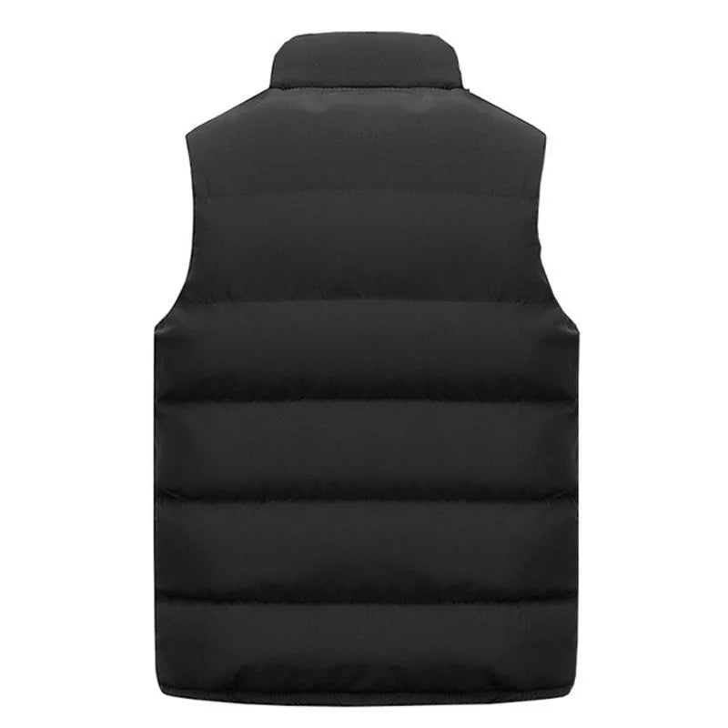 Mens Vest Jacket Warm Sleeveless Jackets Winter