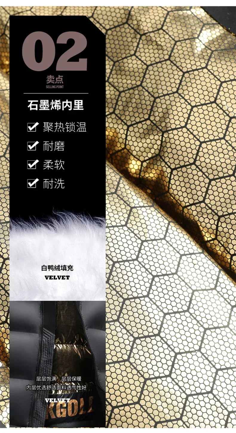 Thicken Autumn Winter Men Jackets Warm Hooded Jacket