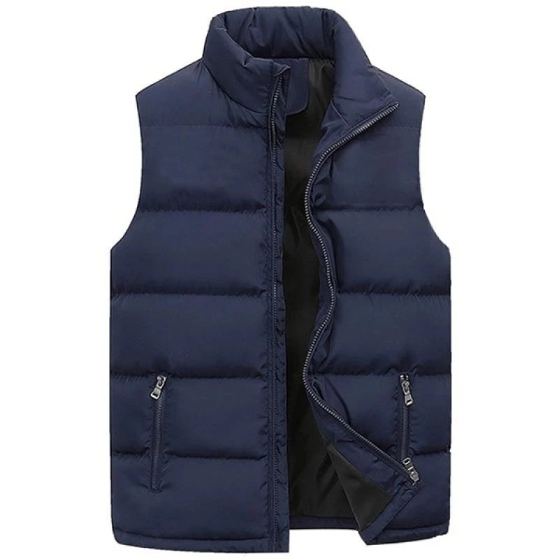 Mens Vest Jacket Warm Sleeveless Jackets Winter
